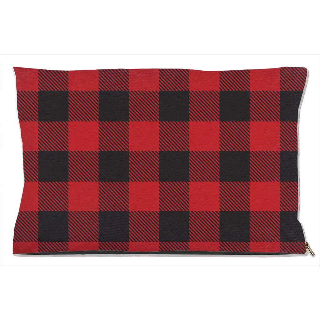 Buffalo Plaid Dog Bed-0