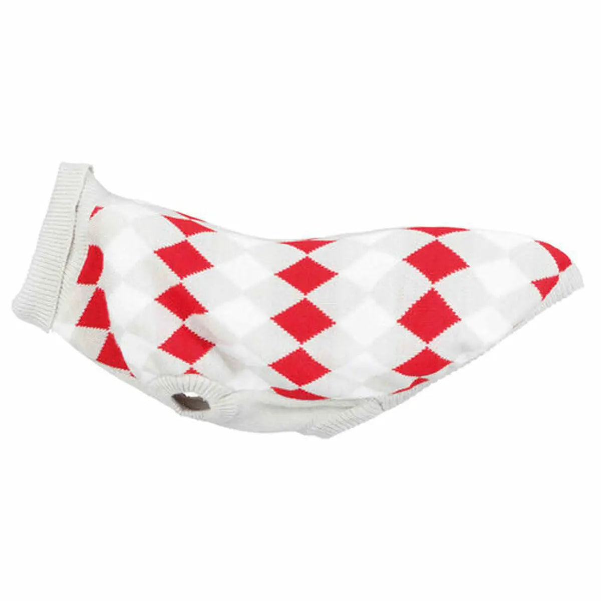 Dog Jumper Trixie White Red Grey M-1