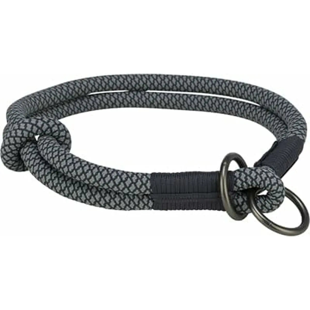 Dog Training Collars Trixie Soft Rope Black Grey XS/S 30 cm-0