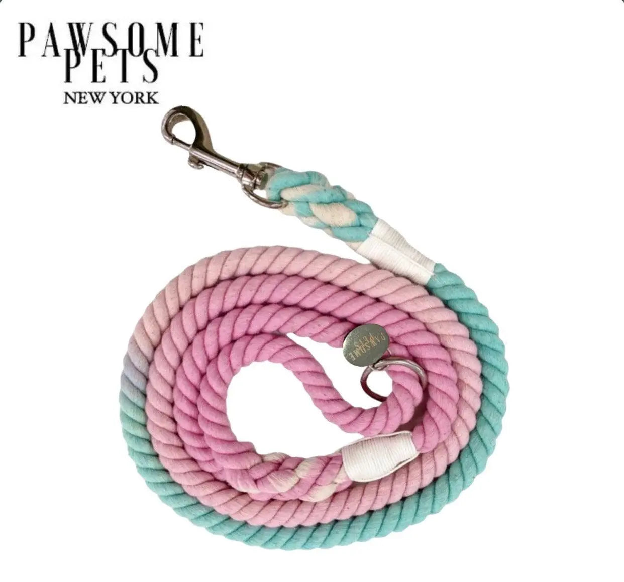ROPE LEASH - OMBRE MOON BLUE PINK-0