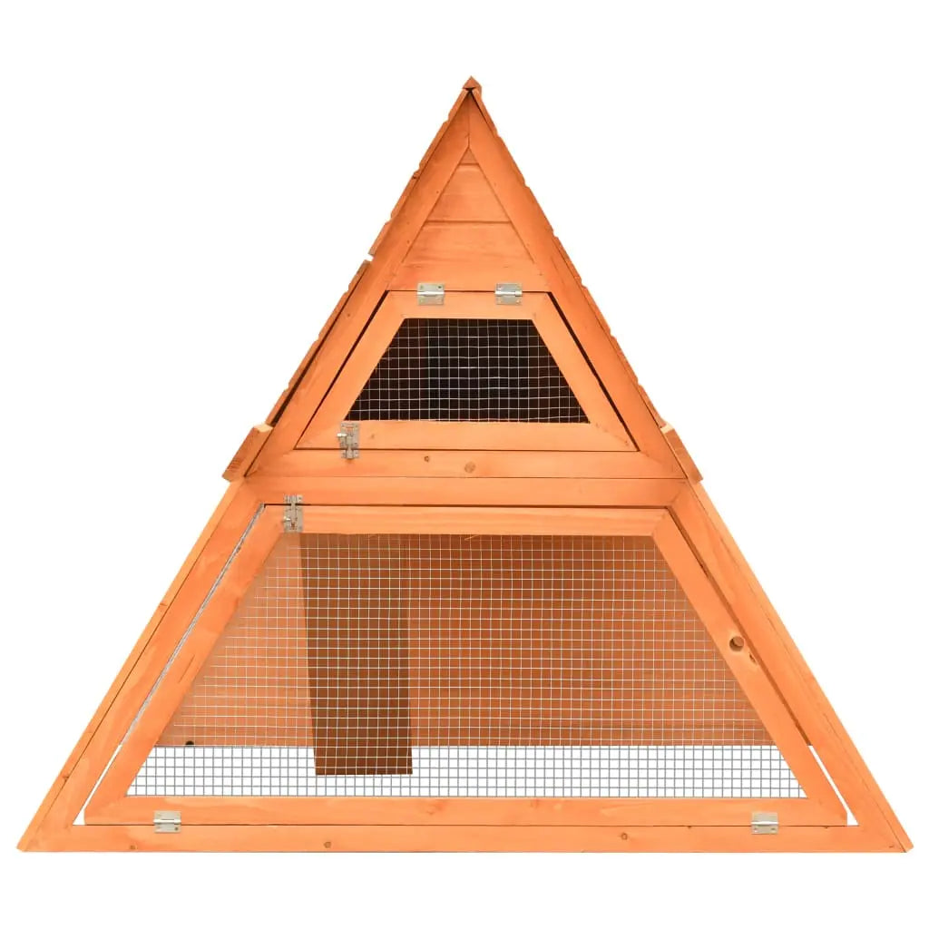 vidaXL Rabbit Hutch Solid Pine & Fir Wood 59.8"x50.4"x42.5"-4