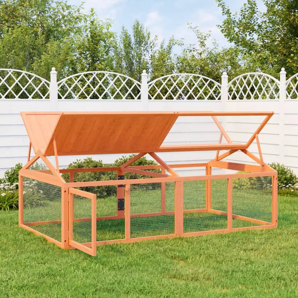 vidaXL Run Box Brown 78.7"x44.3"x29.1" Solid Wood Pine-5