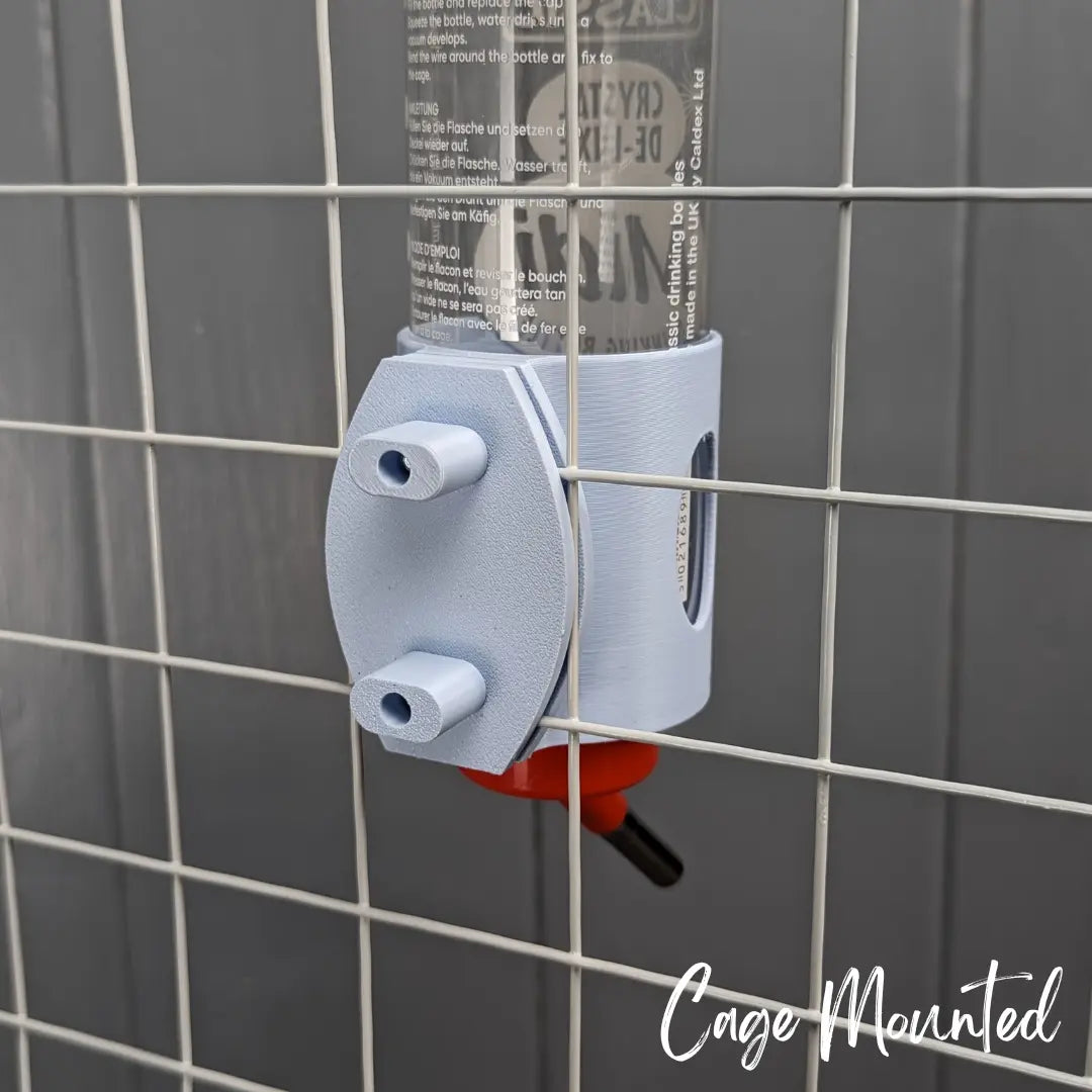 SINGLE Cage/Wall Mounted Water Bottle Holder - Pastel Blue - TRADE-4