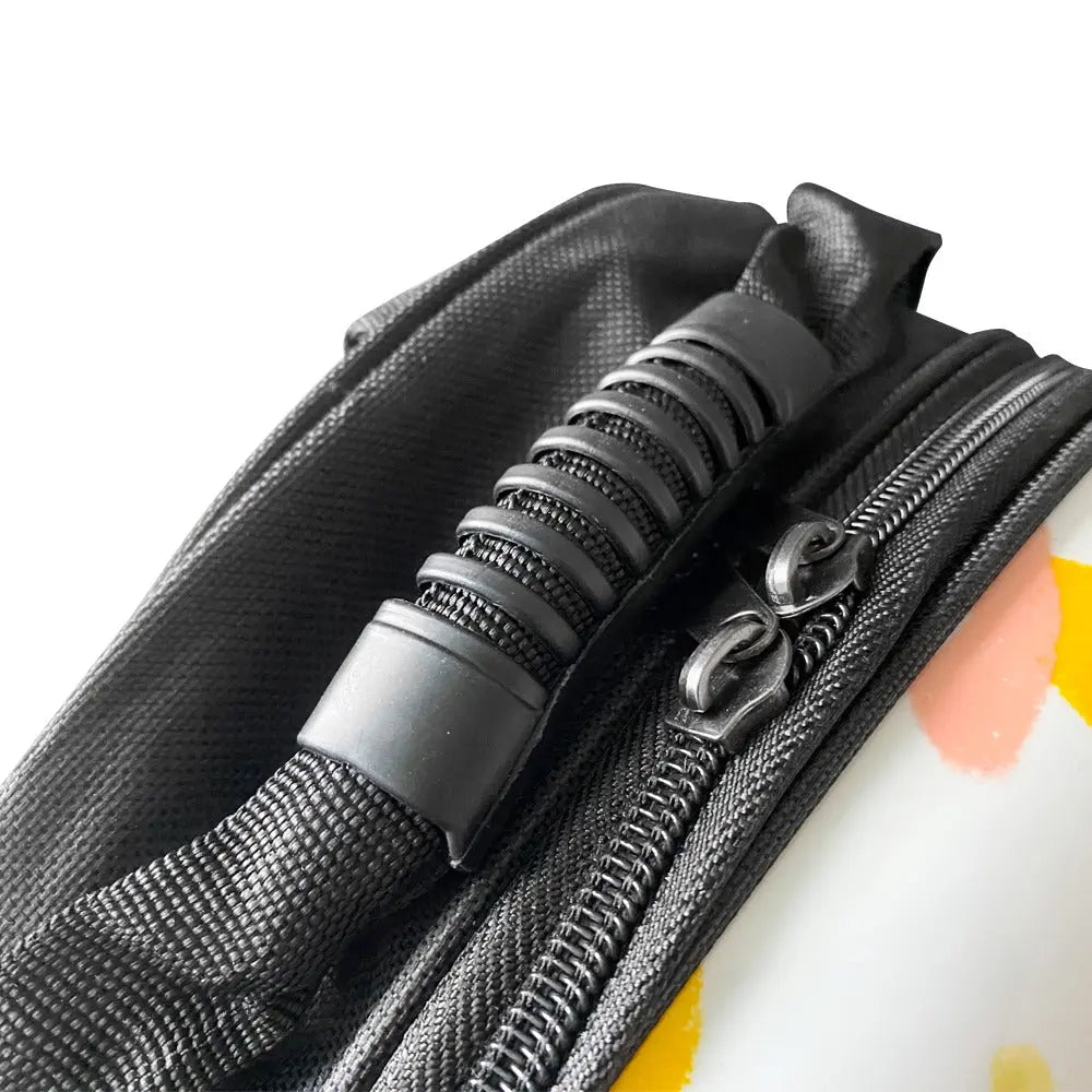 Batoh pro domácí mazlíčky, bílý s motivem listů-3