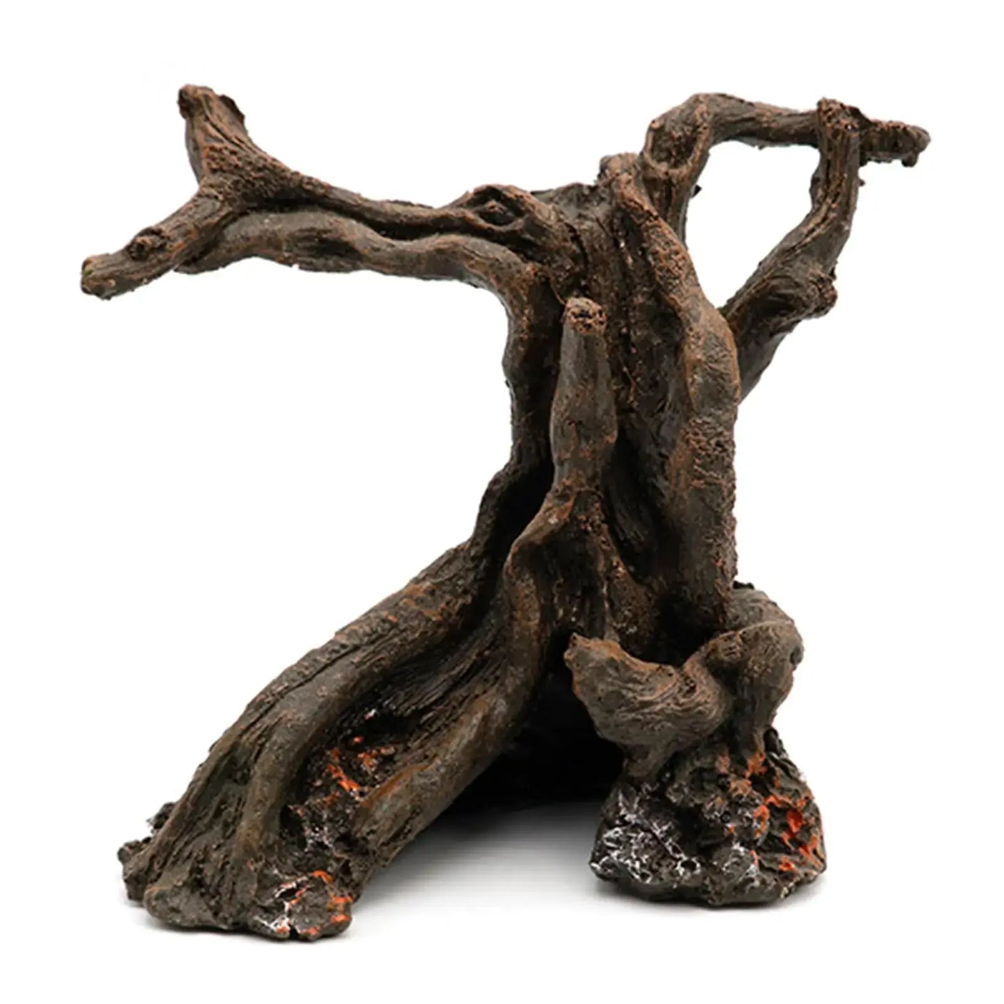 Rainmae Hermit Crab Climbing Toy Hermit Crab Wooden Hideout Aquarium Betta Fish Hideout Resin Tree Trunk Ornament Tank or Aquarium Decorations Climbing and Hide Toy for Gecko Reptile Lizard Zooko