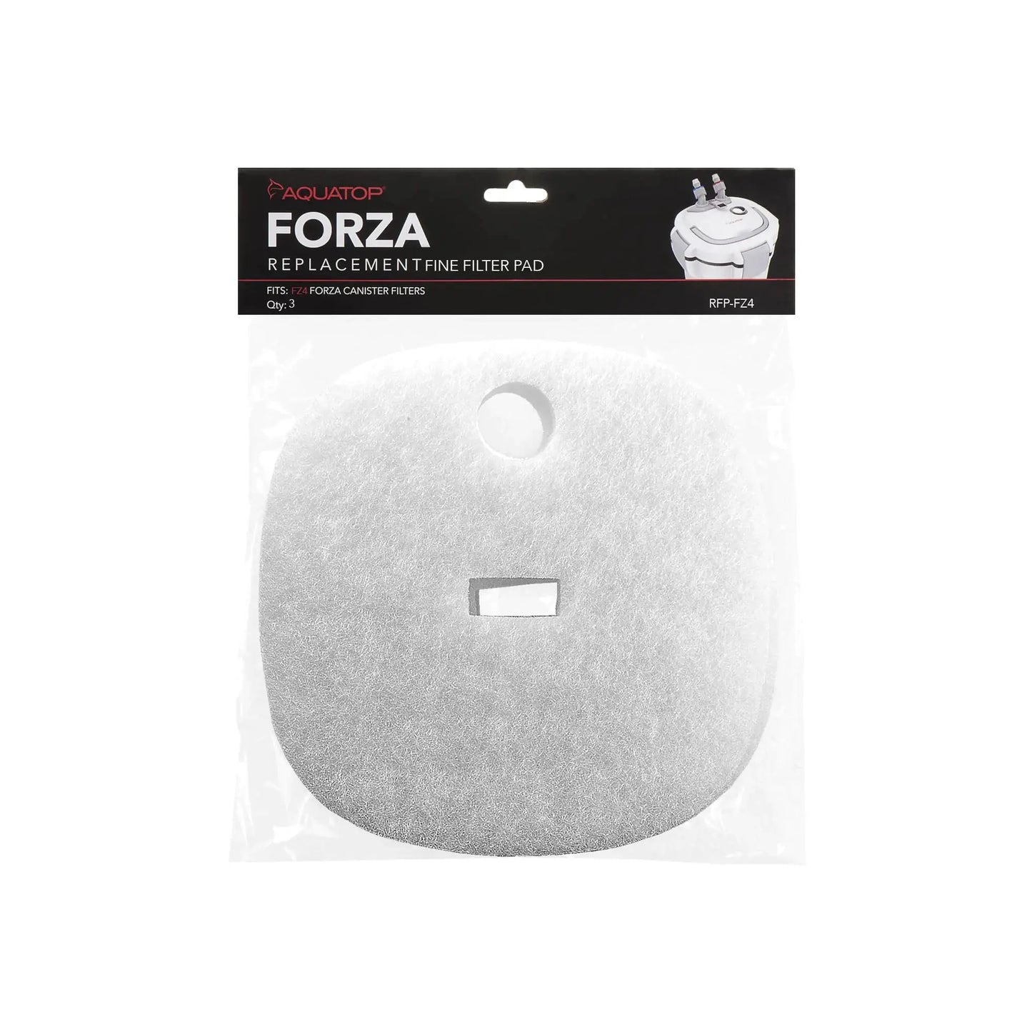 Aquatop Replacement White Filter Pads 3 Pack – Fits Aquatop’s Forza FZ4 Canister Filters Aquarium Filter Refills Keeps Water Crystal Clear Fish Filter Cartridge for Dirt & Debris Zooko
