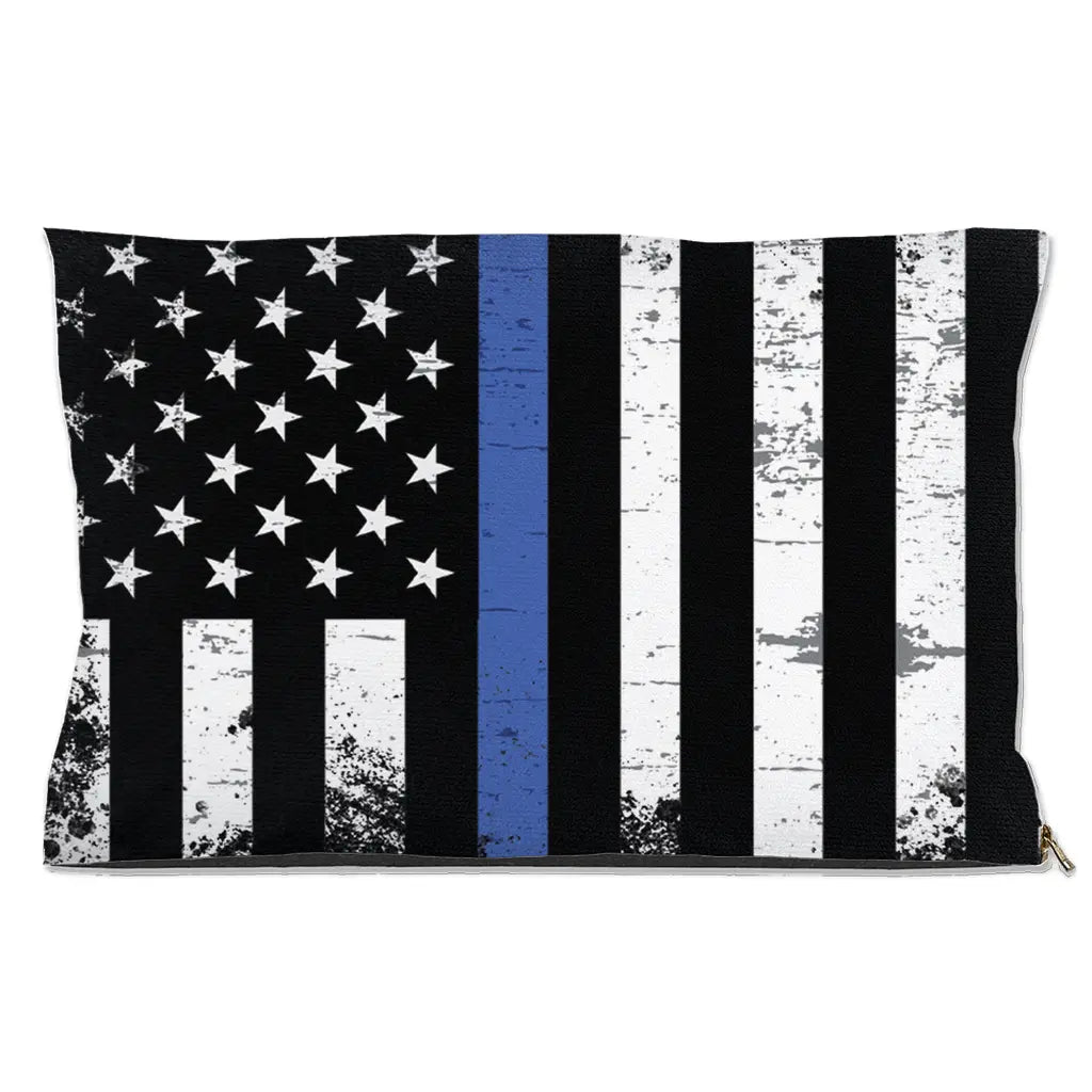 Thin Blue Line Dog Bed-0