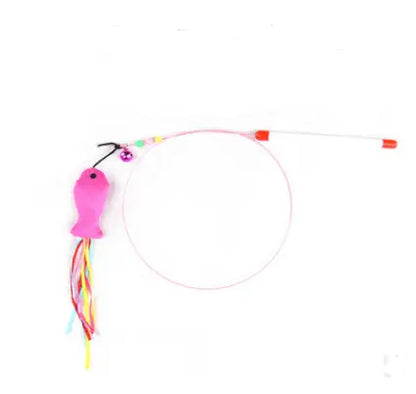 Whisker Whirligig: Handcrafted Solid Wood Cat Toy-3