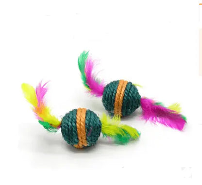 Whisker Whirligig: Handcrafted Solid Wood Cat Toy-11