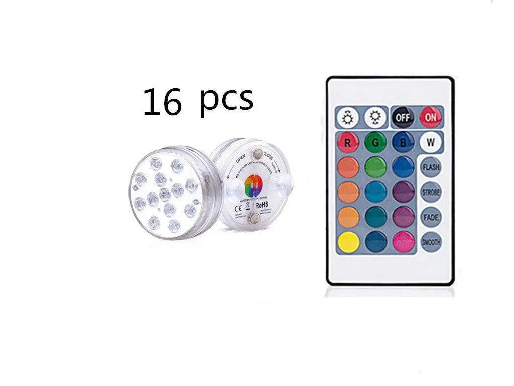 16 Colors Rgb Submersible Pool Light With Rf Remote Control - Illuminate Your Water Wonderland-30