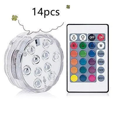 16 Colors Rgb Submersible Pool Light With Rf Remote Control - Illuminate Your Water Wonderland-4