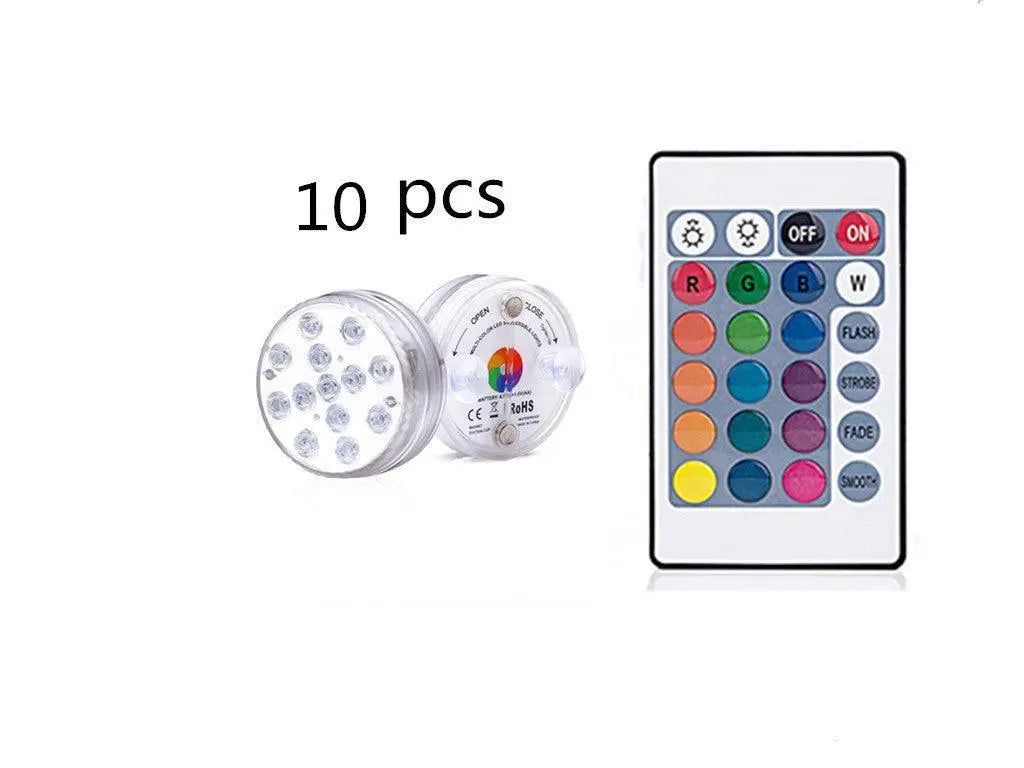 16 Colors Rgb Submersible Pool Light With Rf Remote Control - Illuminate Your Water Wonderland-2