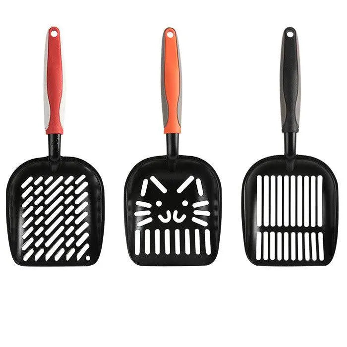Extra Large Black Coated Aluminum Alloy Cat Litter Shovel-0