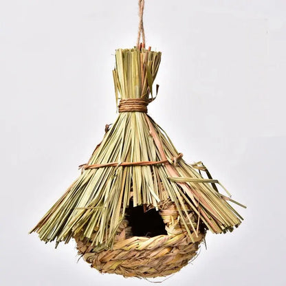 Handcrafted Natural Straw Bird's Nest Collection-8