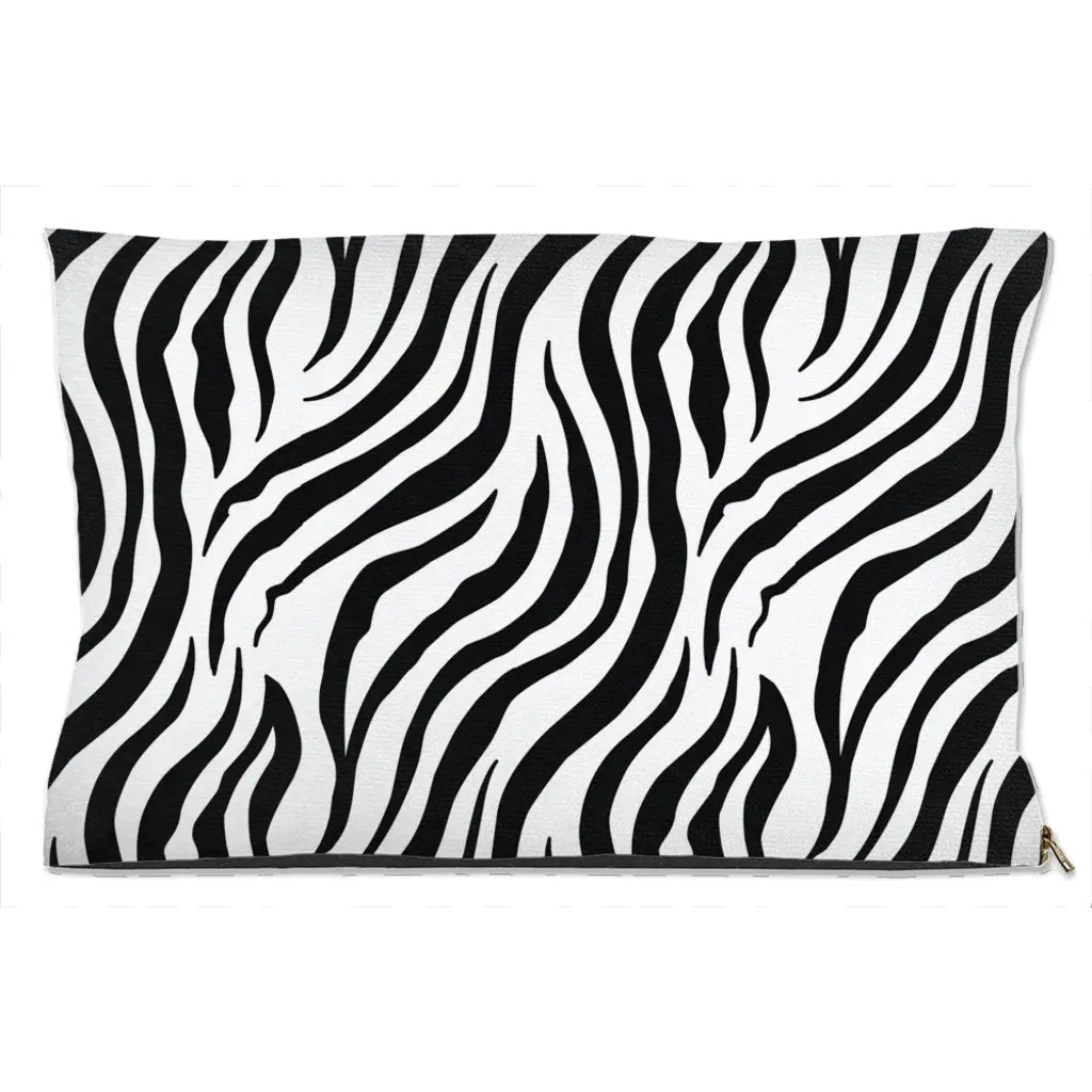 Zebra Print Dog Bed-0