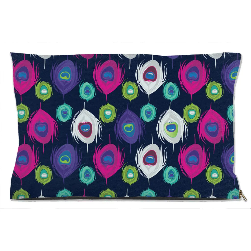 Peacock Splash Dog Bed-0
