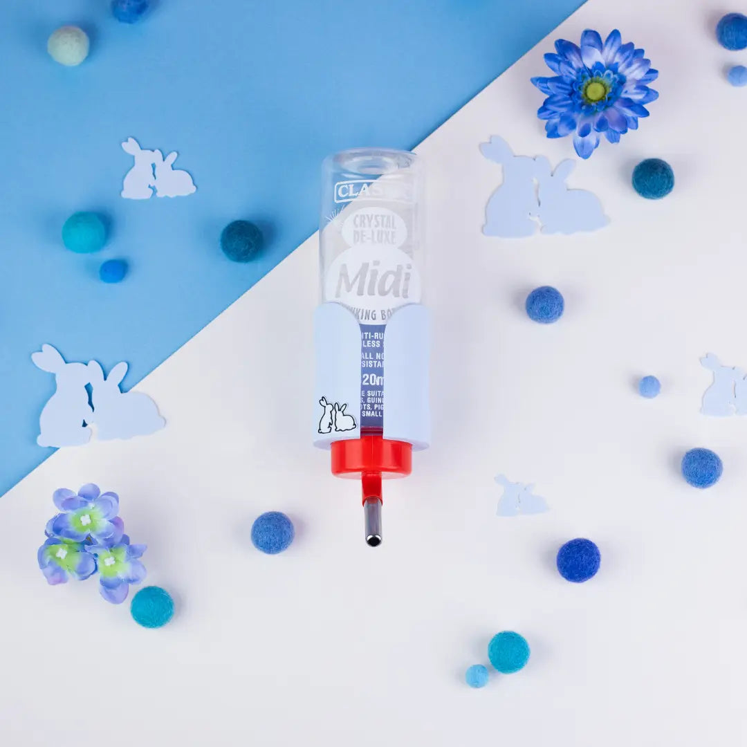 Guinea Pig & Rabbit Water Bottle Holder - Pastel Blue-0