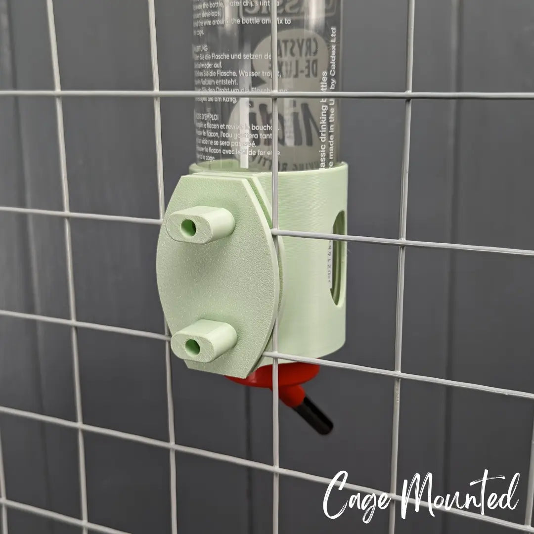 SINGLE Cage/Wall Mounted Water Bottle Holder - Pastel Green - TRADE-4