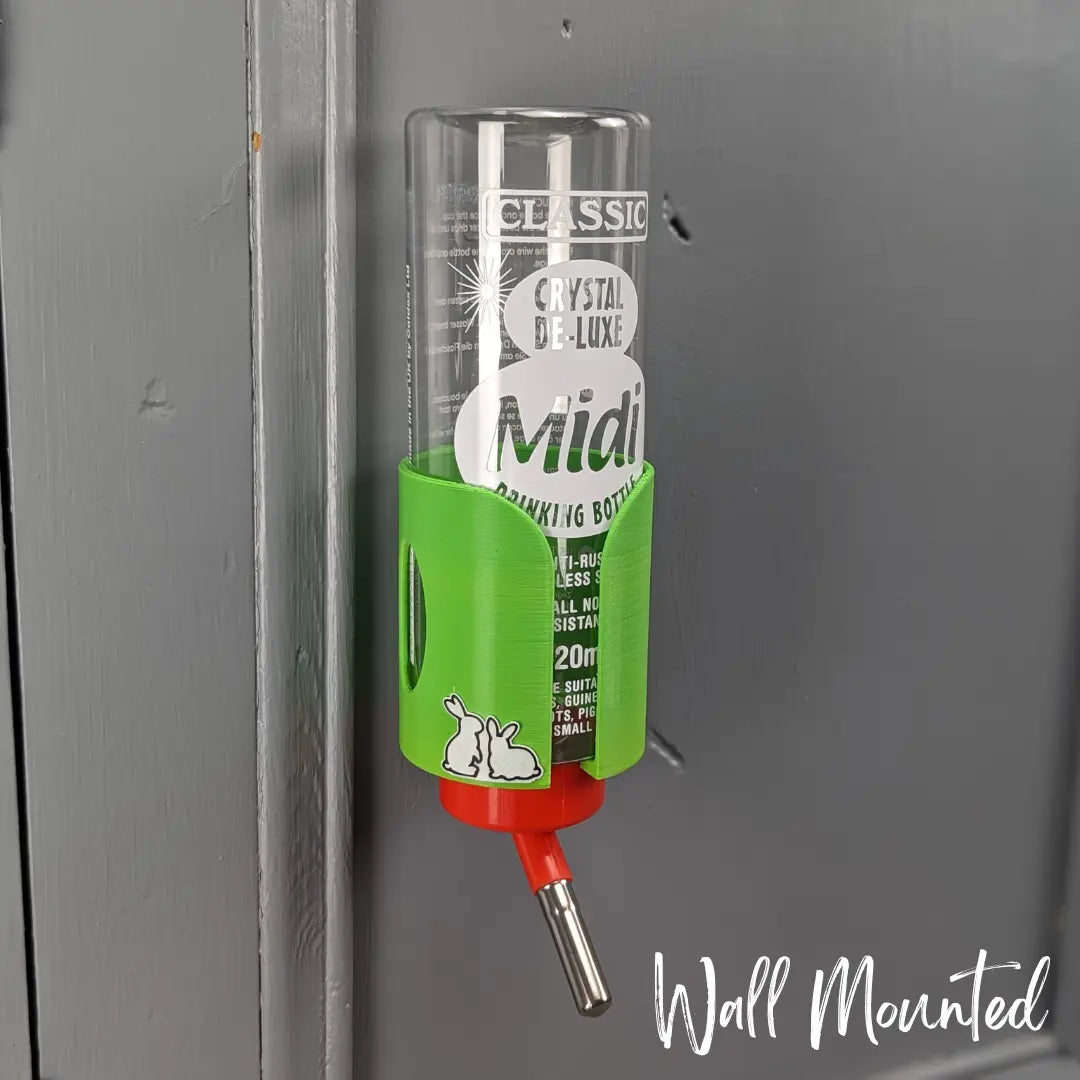 Guinea Pig & Rabbit Water Bottle Holder - Kiwi Green-2