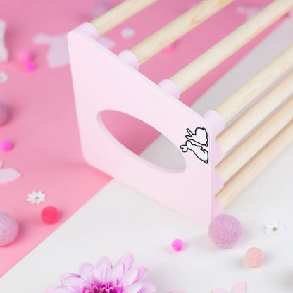 Wall Mounted Hay Rack - Pastel Pink-1