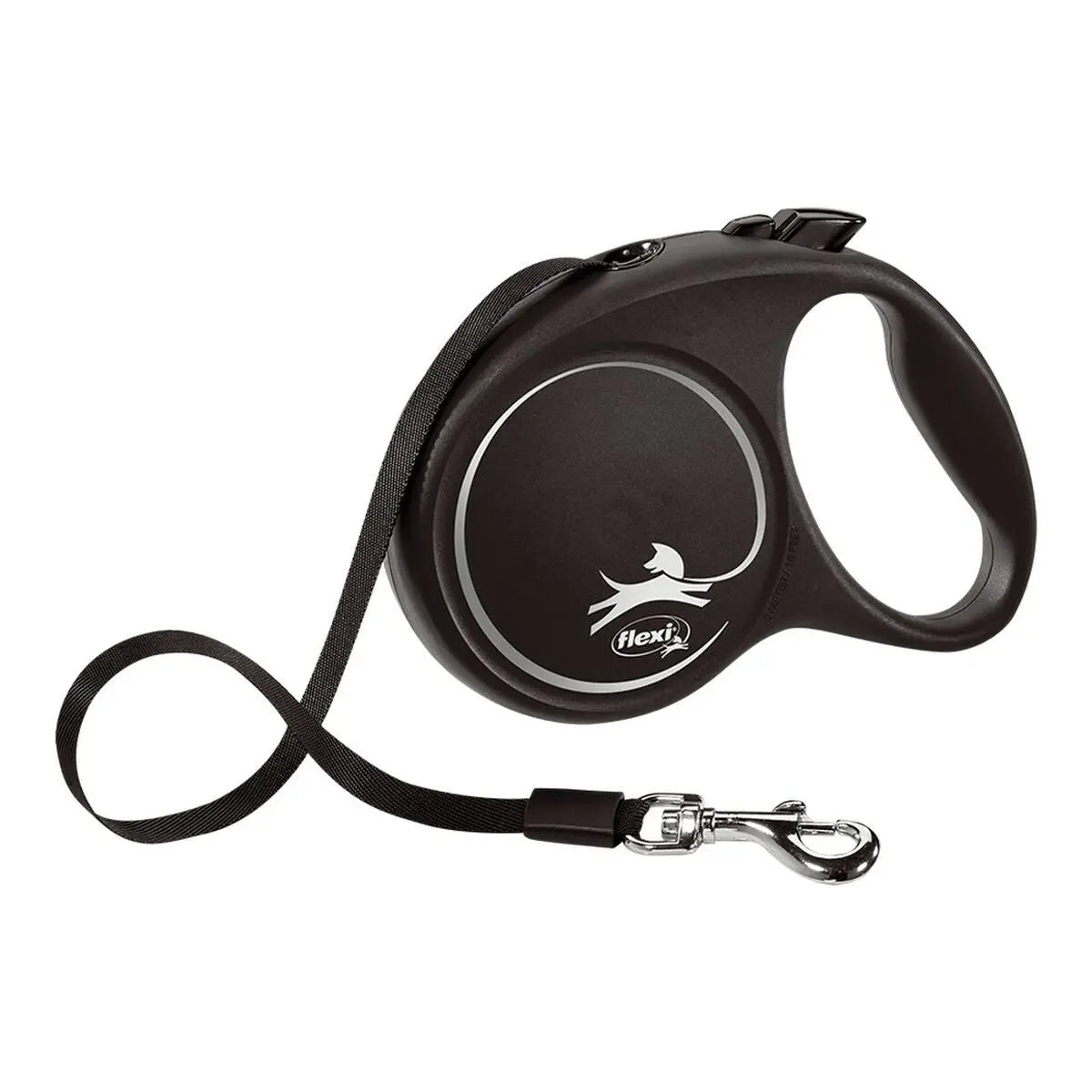 Dog Lead Flexi BLACK DESIGN 5 m Size S Silver-0