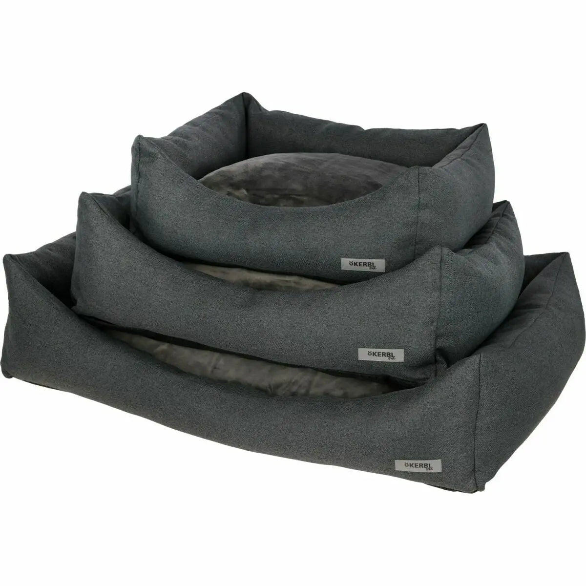 Dog Bed Kerbl Grey 80 x 60 x 25 cm-4