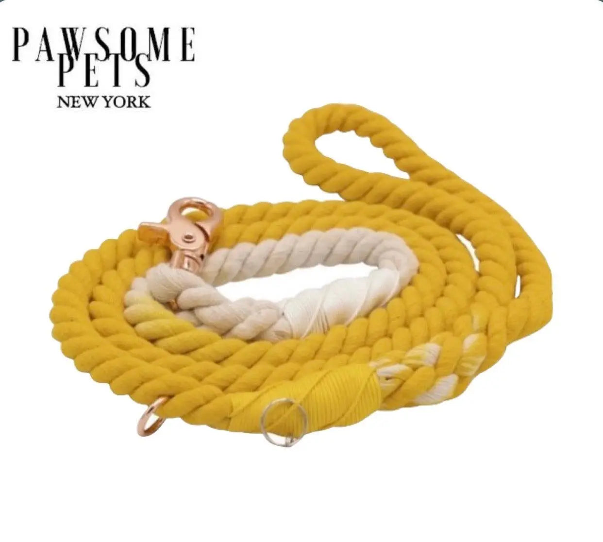 ROPE LEASH - LEMON DROP-0