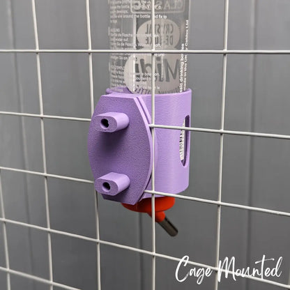 SINGLE Cage/Wall Mounted Water Bottle Holder - Pastel Purple - TRADE-4