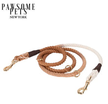 HANDS FREE DOG ROPE LEASH - OMBRE BROWN-0