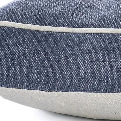24" X 36" Stonewashed Blue Pillow Style Pet Bed With Removable Cover-7