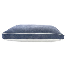 24" X 36" Stonewashed Blue Pillow Style Pet Bed With Removable Cover-1