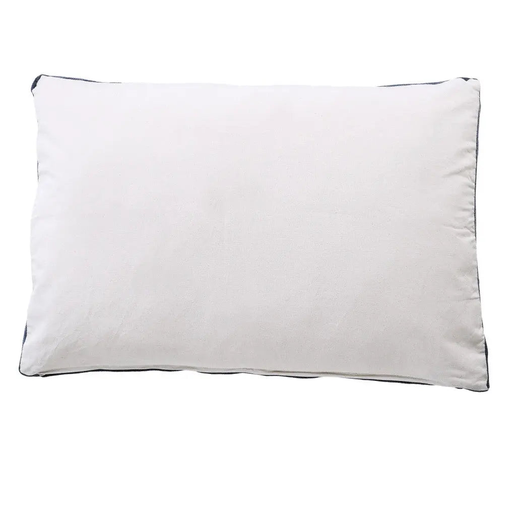 24" X 36" Stonewashed Blue Pillow Style Pet Bed With Removable Cover-4