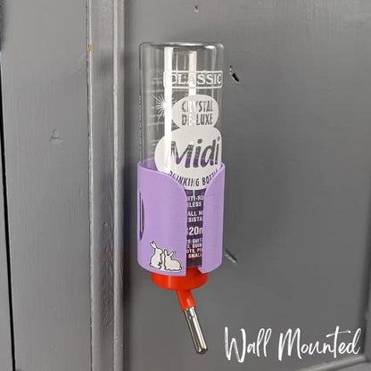 SINGLE Cage/Wall Mounted Water Bottle Holder - Pastel Purple - TRADE-2