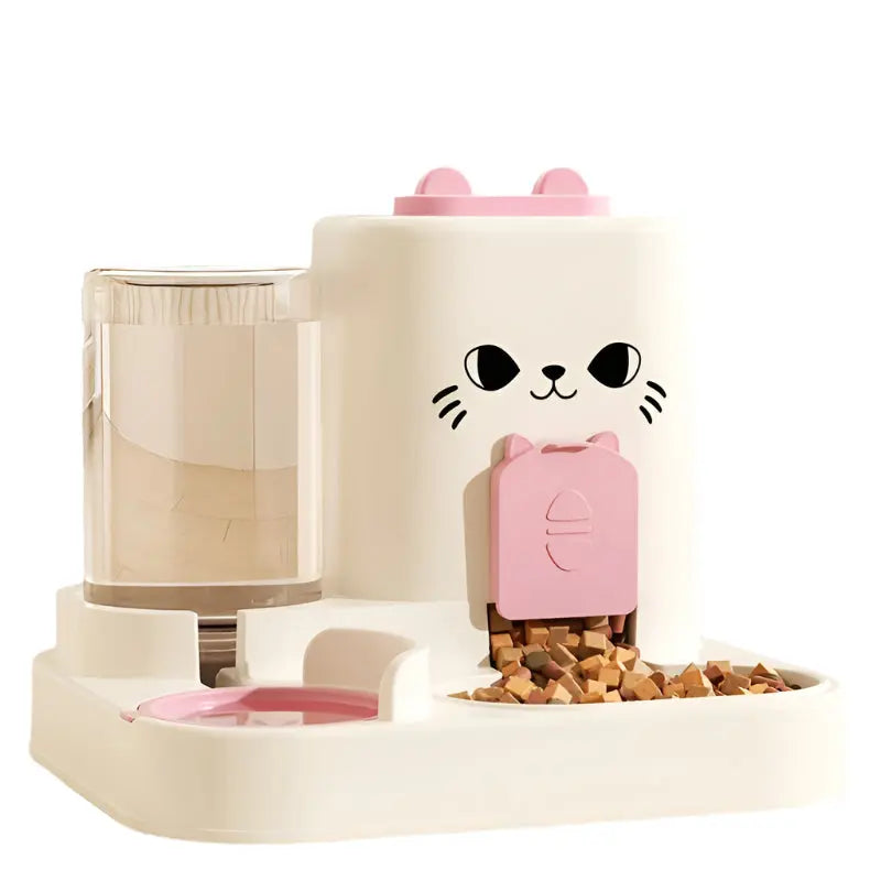 Automatic Cat Feeder and Water Dispenser Set-0