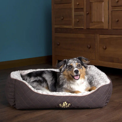 Wilton Box Dog Bed (in Blue, Grey, Black, Brown) by Scruffs-7