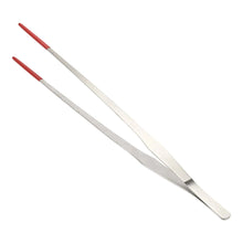 CAPASTEC Reptile Feeding Tongs Stainless Steel Lizard Feeding Tongs Aquarium Straight Feeding Tweezers for Reptiles with Rubber Tip Terrarium Feeding Tongs for Gecko 10.63" L Black Zooko