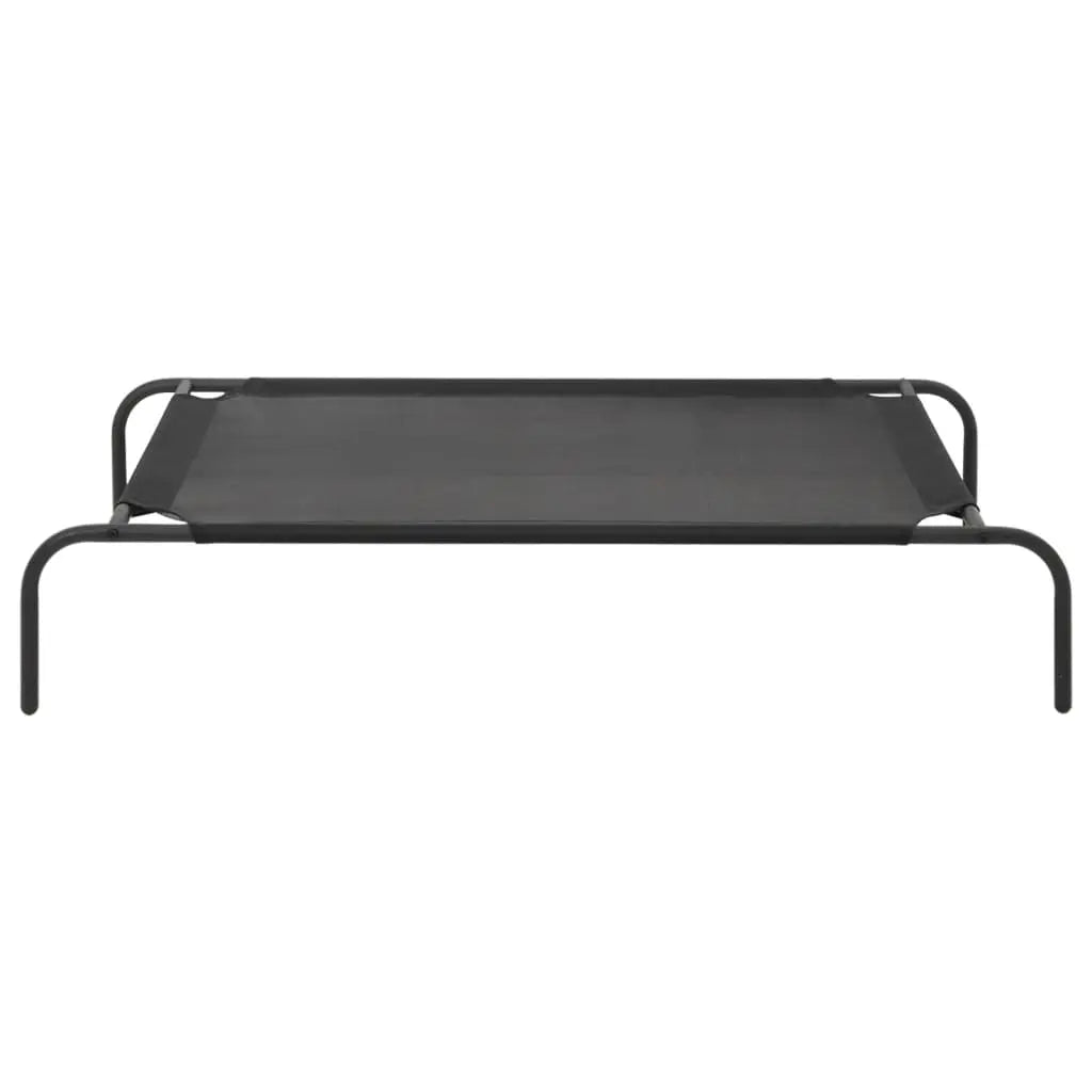 NNEVL Elevated Dog Bed Black L Textilene-1