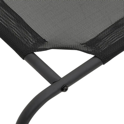 NNEVL Elevated Dog Bed Black L Textilene-3