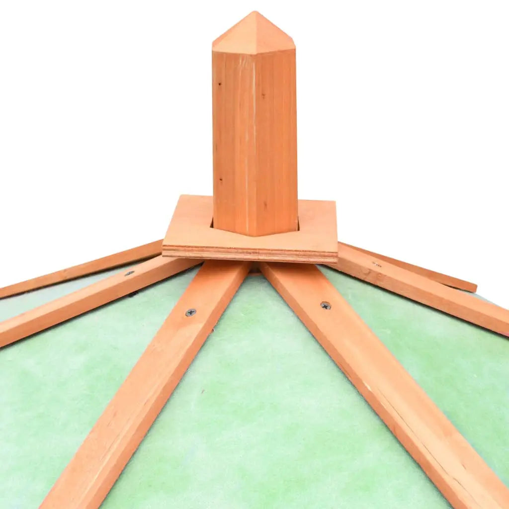 vidaXL Chicken Cage Solid Pine & Fir Wood 49.6"x46.1"x49.2"-3