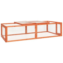 vidaXL Rabbit Hutch Bunny Cage with Hinged Door Rabbit Enclosure Solid Wood-1