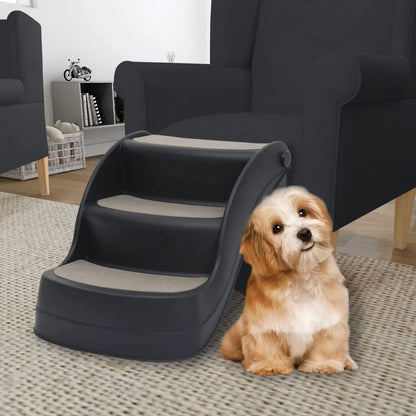 vidaXL Dog Stairs Foldable Dog Ramp Pet Stairs for High Bed Couch Car Sofa-1