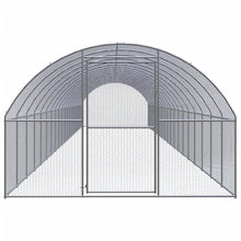 vidaXL Outdoor Chicken Coop 9.8'x65.6'x6.6' Galvanized Steel-0