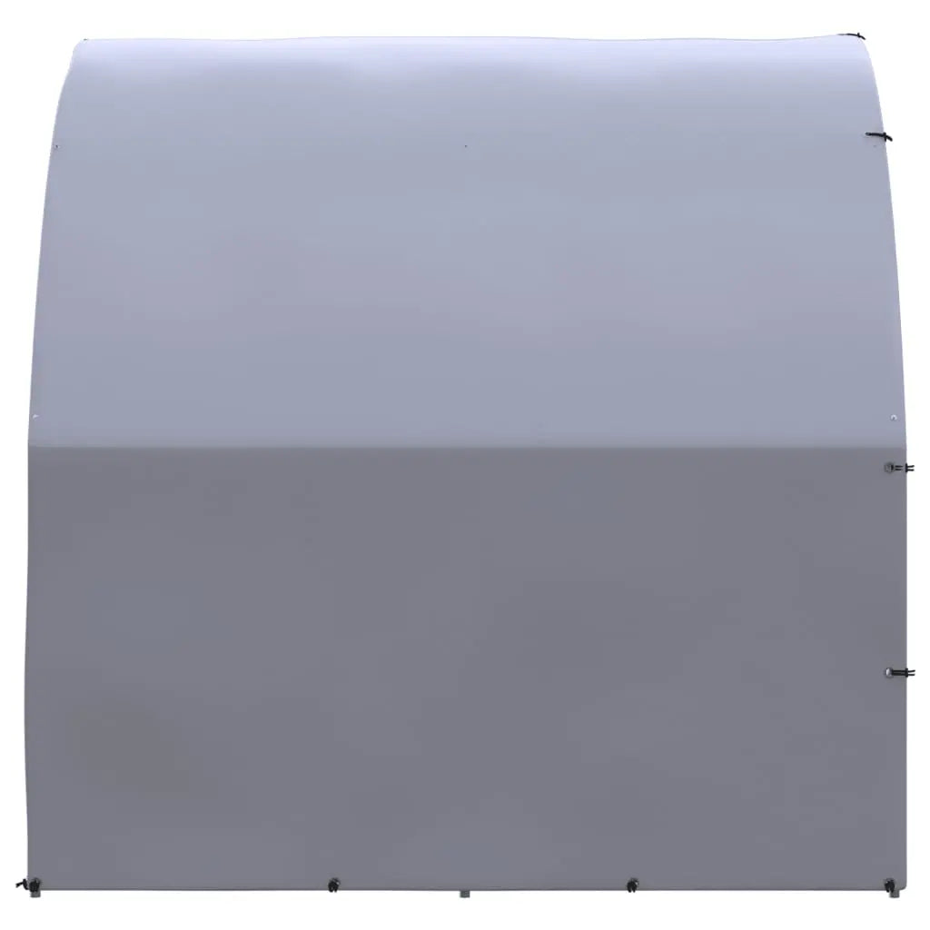 vidaXL Outdoor Chicken Coop 9.8'x19.7'x6.6' Galvanized Steel-4