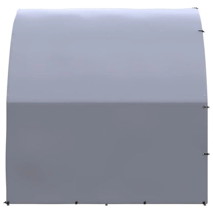 vidaXL Outdoor Chicken Coop 9.8'x32.8'x6.6' Galvanized Steel-4