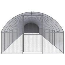vidaXL Outdoor Chicken Coop 9.8'x78.7'x6.6' Galvanized Steel-1