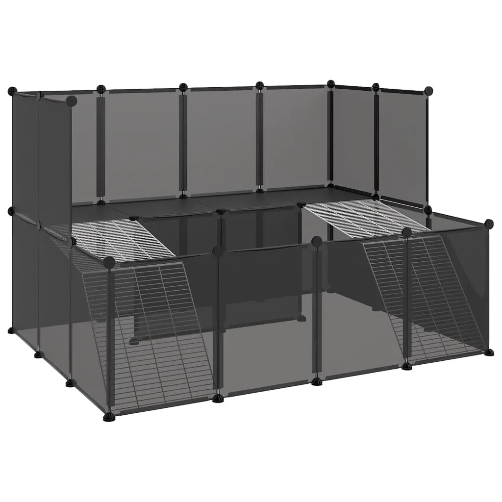 vidaXL Small Animal Cage DIY Small Animal House Rabbit Hutch PP and Steel-1