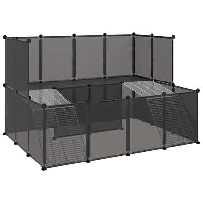 vidaXL Small Animal Cage DIY Small Animal House Rabbit Hutch PP and Steel-1