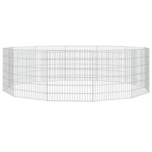 vidaXL Free Range Animal Enclosure 12-Panel 21.3"x23.6" Galvanized Iron-1
