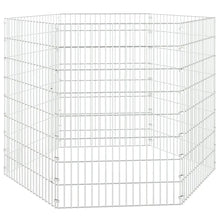 vidaXL Free Range Animal Enclosure 6-Panel 21.3"x31.5" Galvanized Iron-1