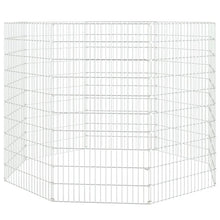 vidaXL Free Range Animal Enclosure 8-Panel 21.3"x39.4" Galvanized Iron-1